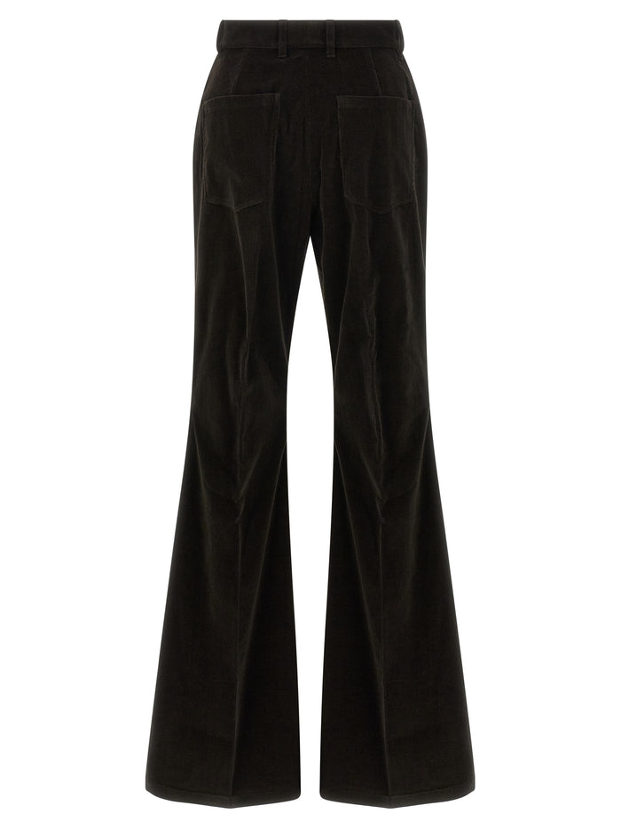 Ferragamo 98% Cotton trousers in brown — view 2
