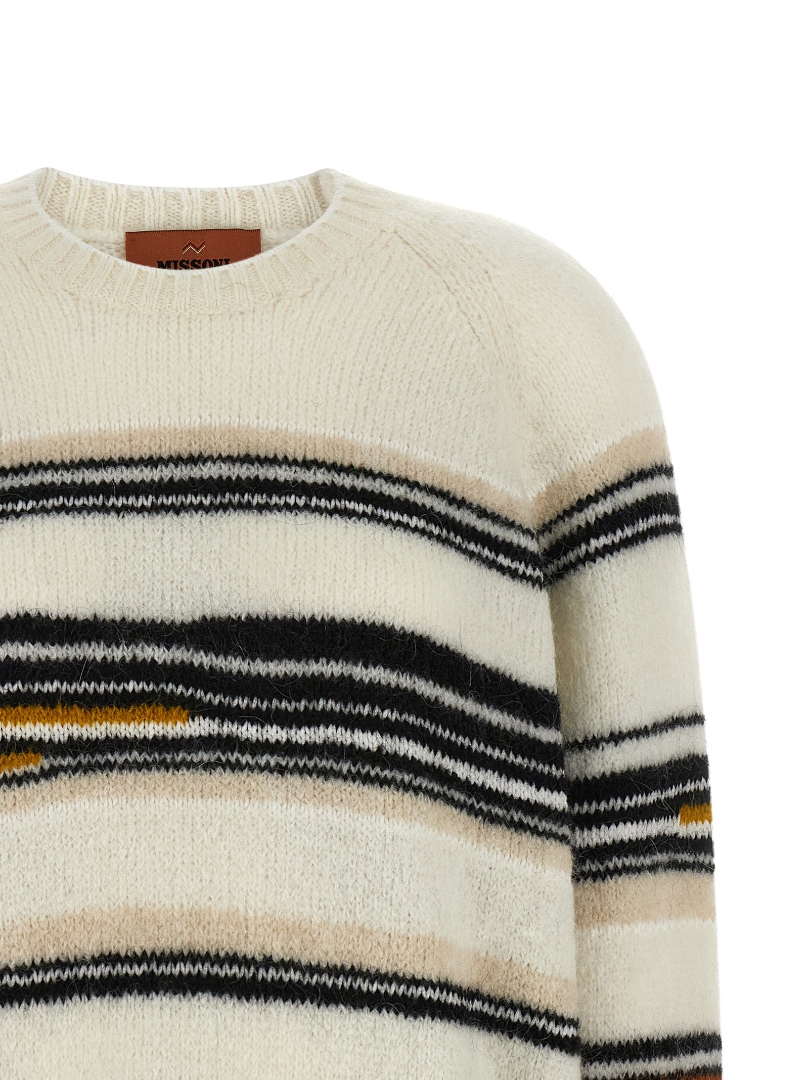 Missoni 43% polyester sweater in white — view 3