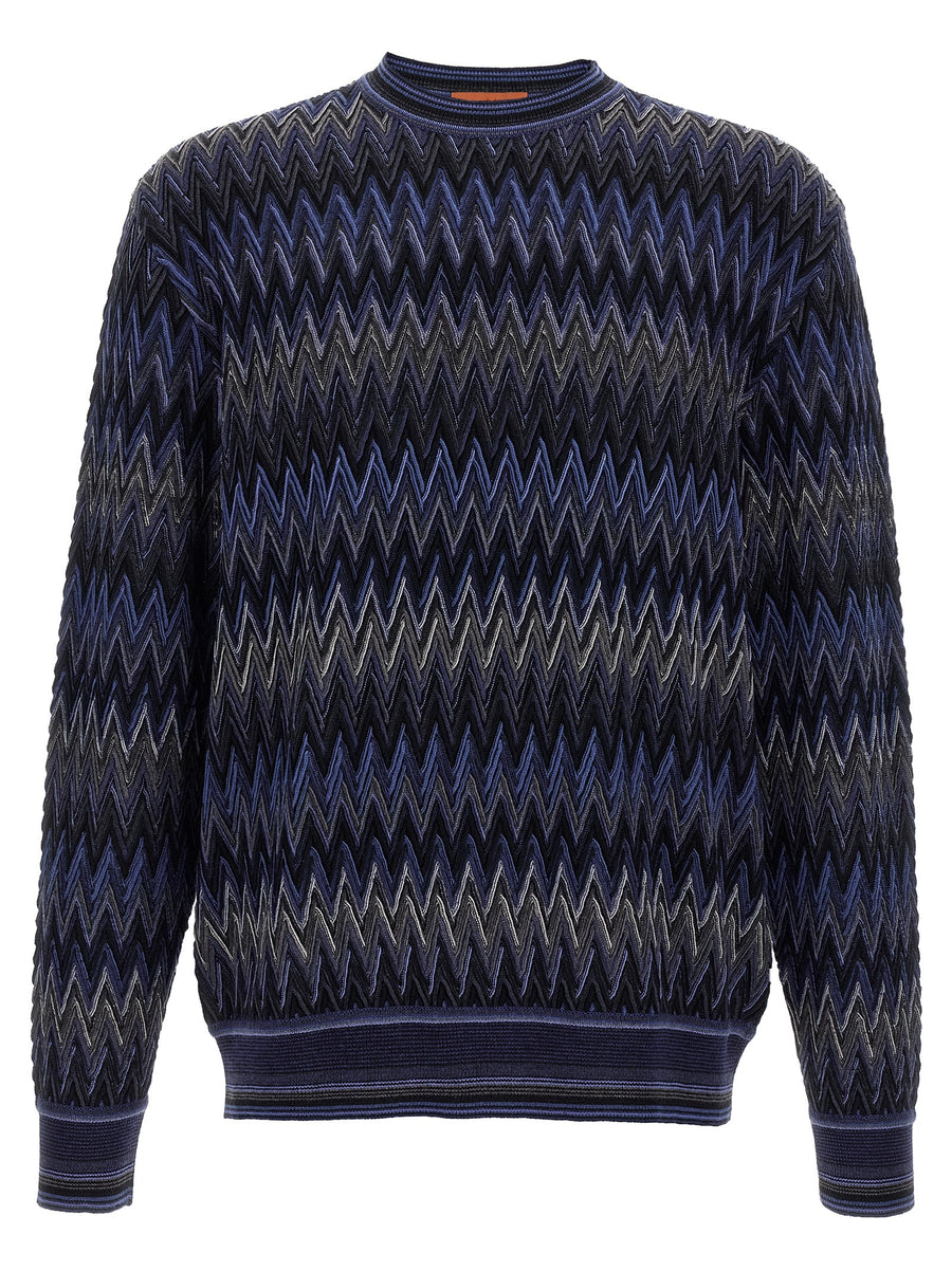 Missoni 100% Wool sweater in navy
