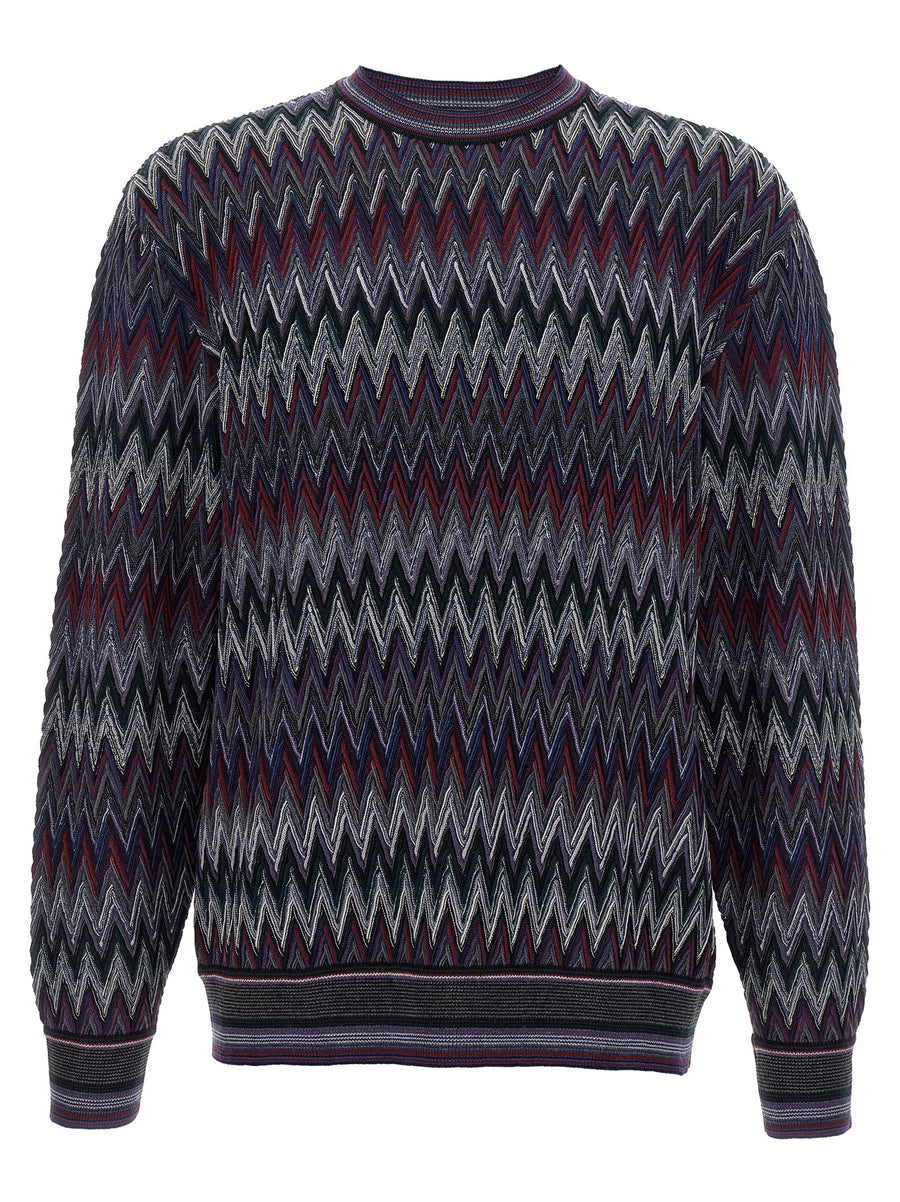Missoni 100% wool sweater in navy