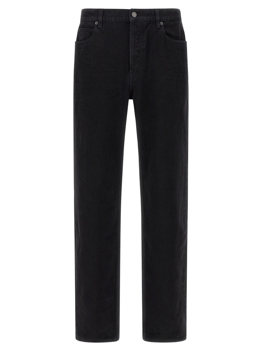 Saint Laurent 100% cotton jeans in black