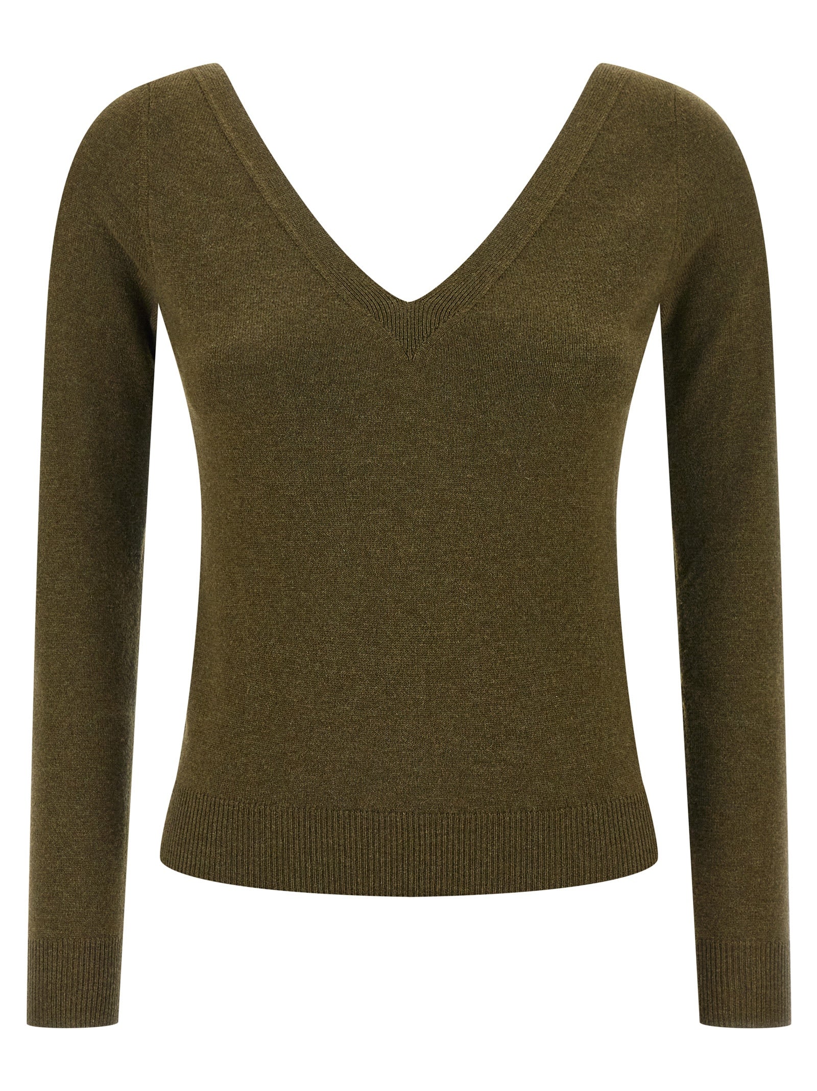 Saint Laurent 100% Cashmere sweater in green