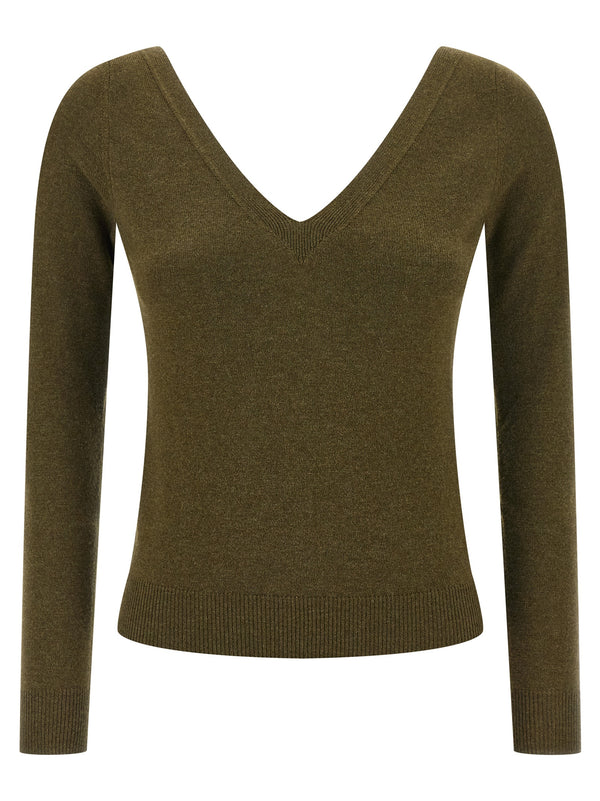 Saint Laurent 100% Cashmere sweater in green