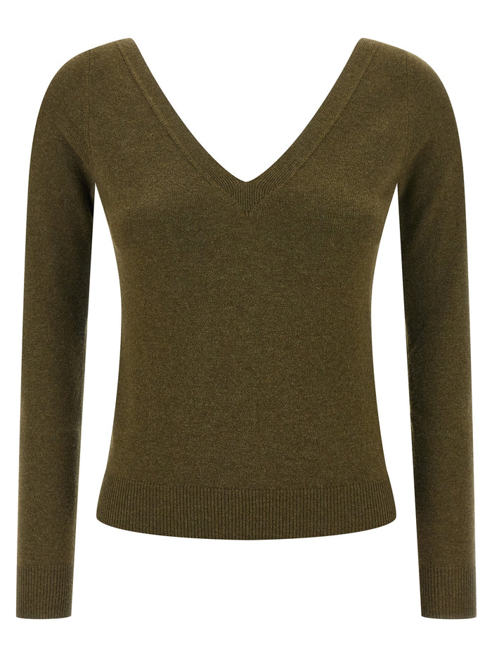 Saint Laurent 100% Cashmere sweater in green