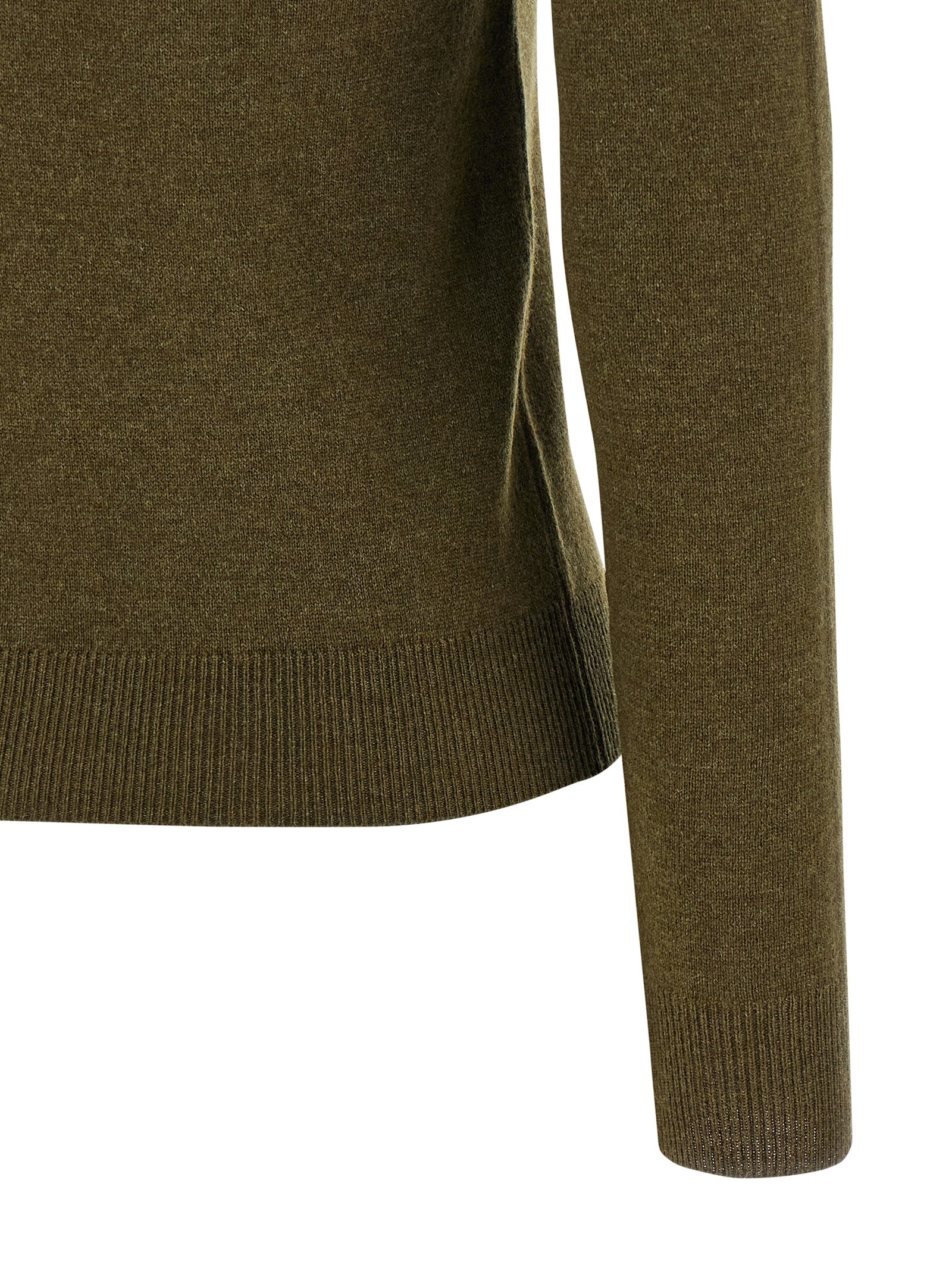 Saint Laurent 100% Cashmere sweater in green — view 4