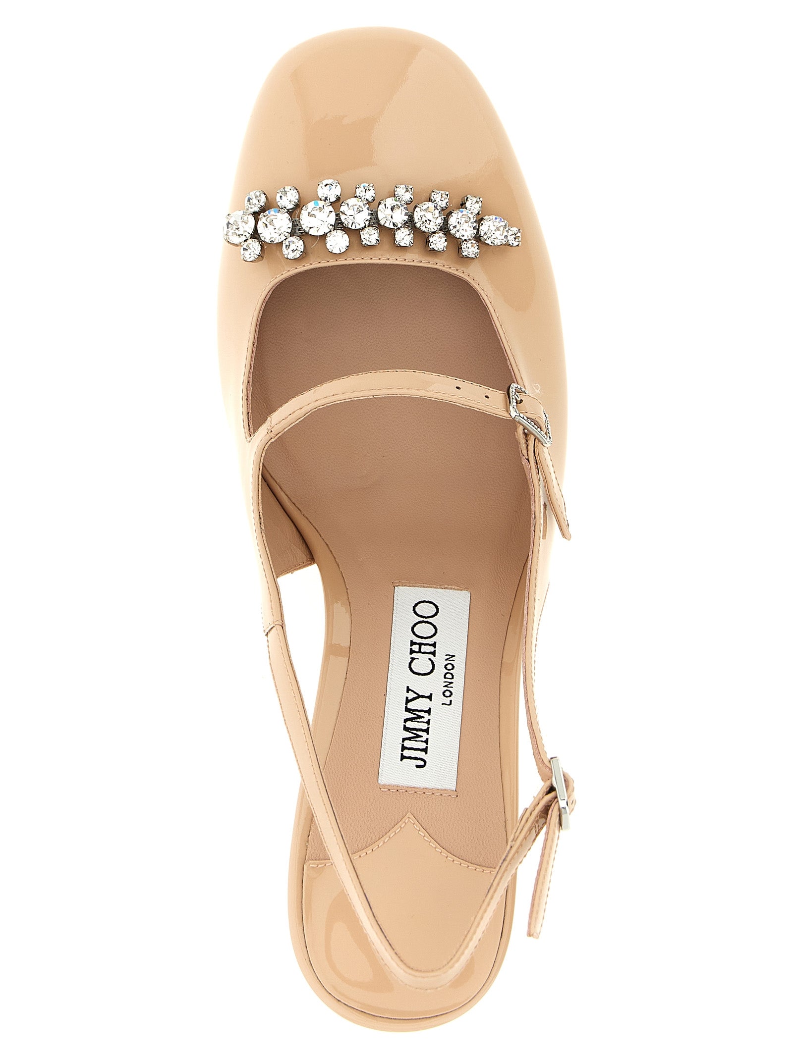 Jimmy Choo Patent leather heel in beige — view 4