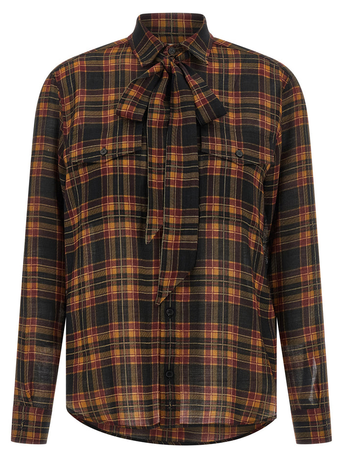 Saint Laurent 100% wool blouse in black