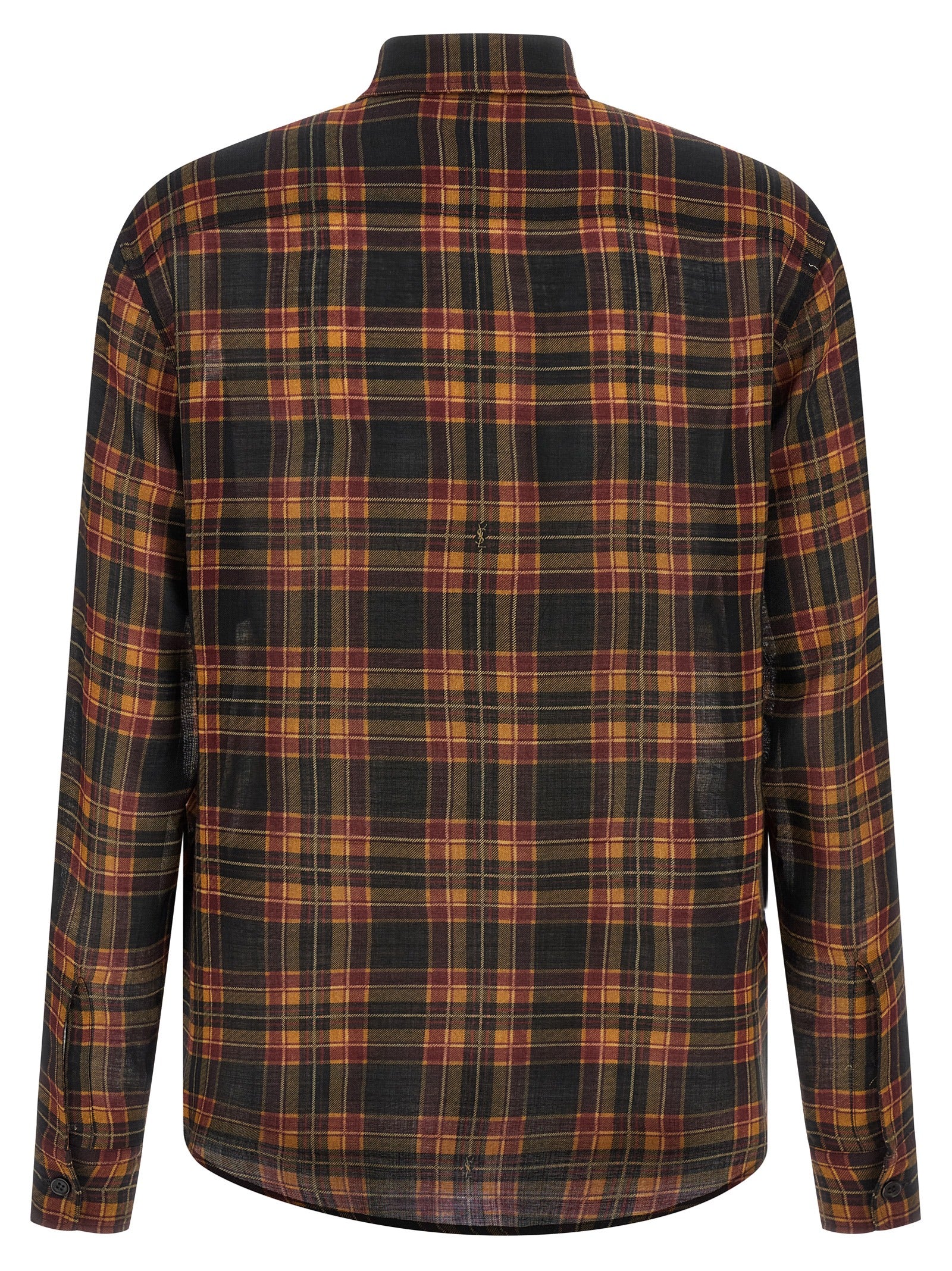 Saint Laurent 100% wool blouse in black — view 3