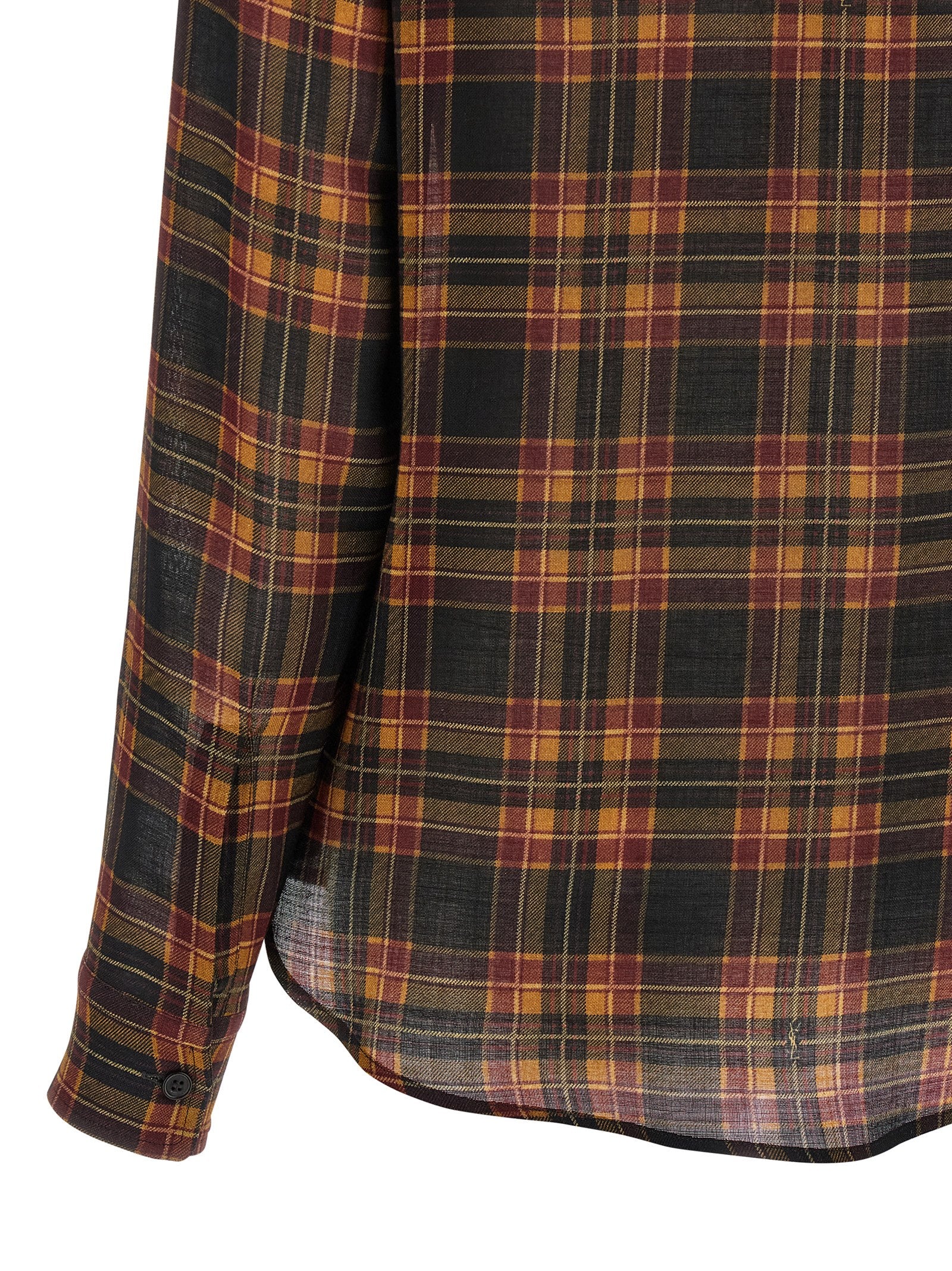 Saint Laurent 100% wool blouse in black — view 5