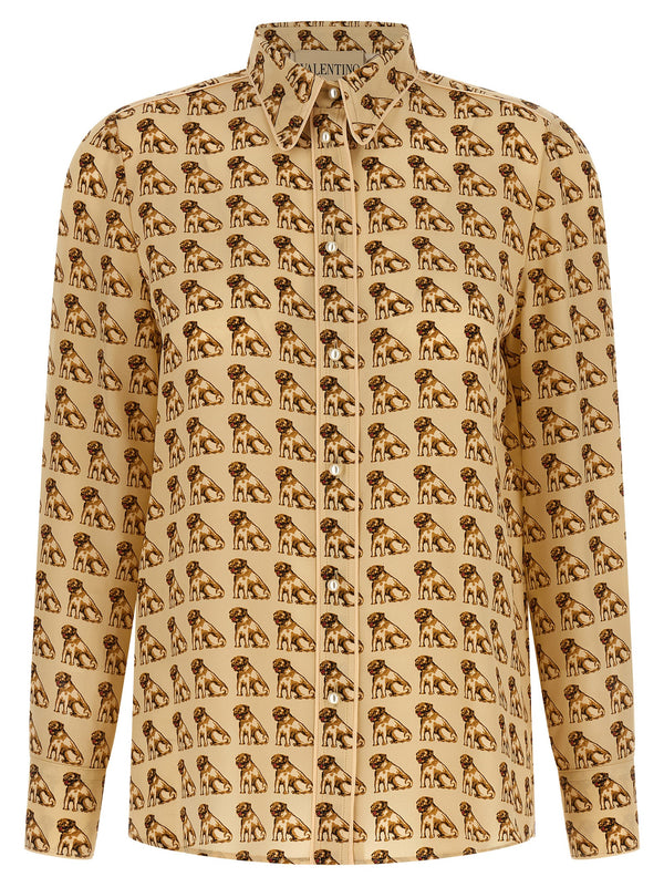 Valentino Garavani 100% Silk shirt in beige