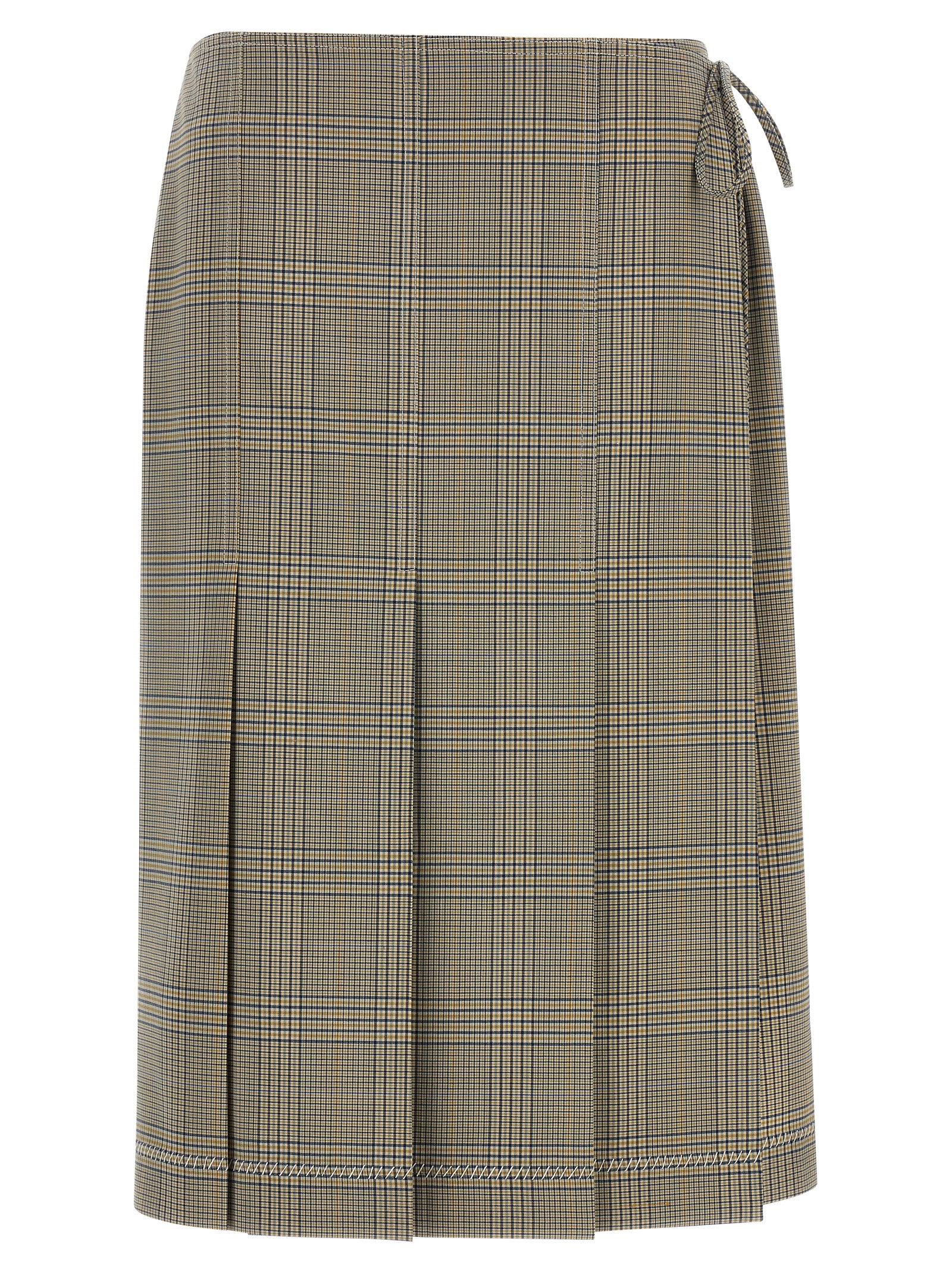 Marni 53% polyester skirt in gray