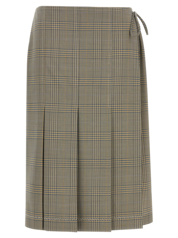 Marni 53% polyester skirt in gray