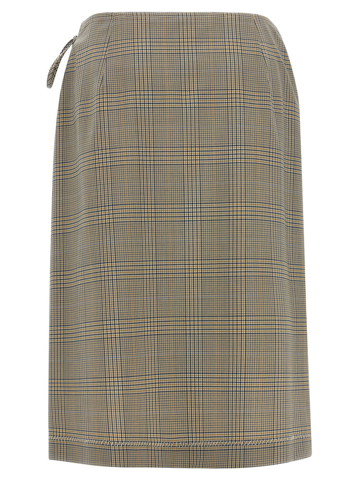Marni 53% polyester skirt in gray — view 2