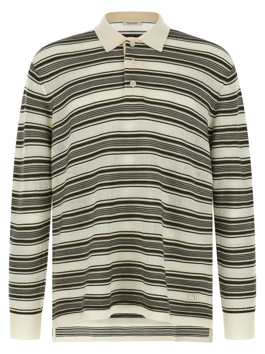 Wales Bonner 66% wool polo in multicolor