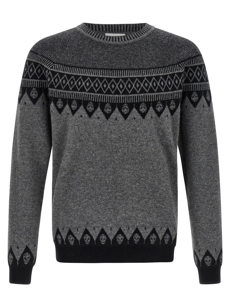Alexander McQueen 100% wool sweater in gray