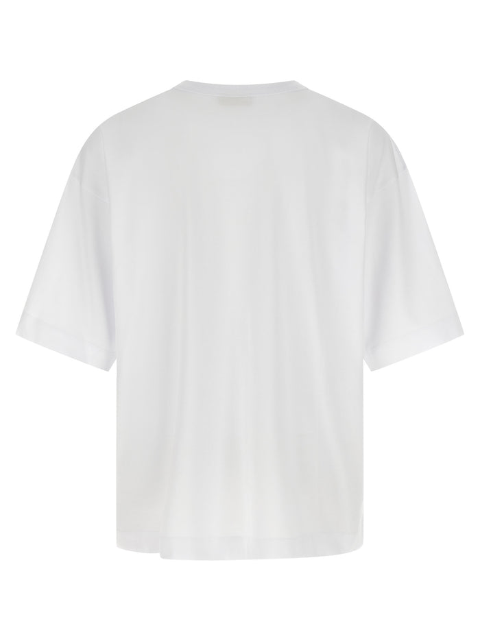 Dries Van Noten 100% cotton t-shirt in white — view 2