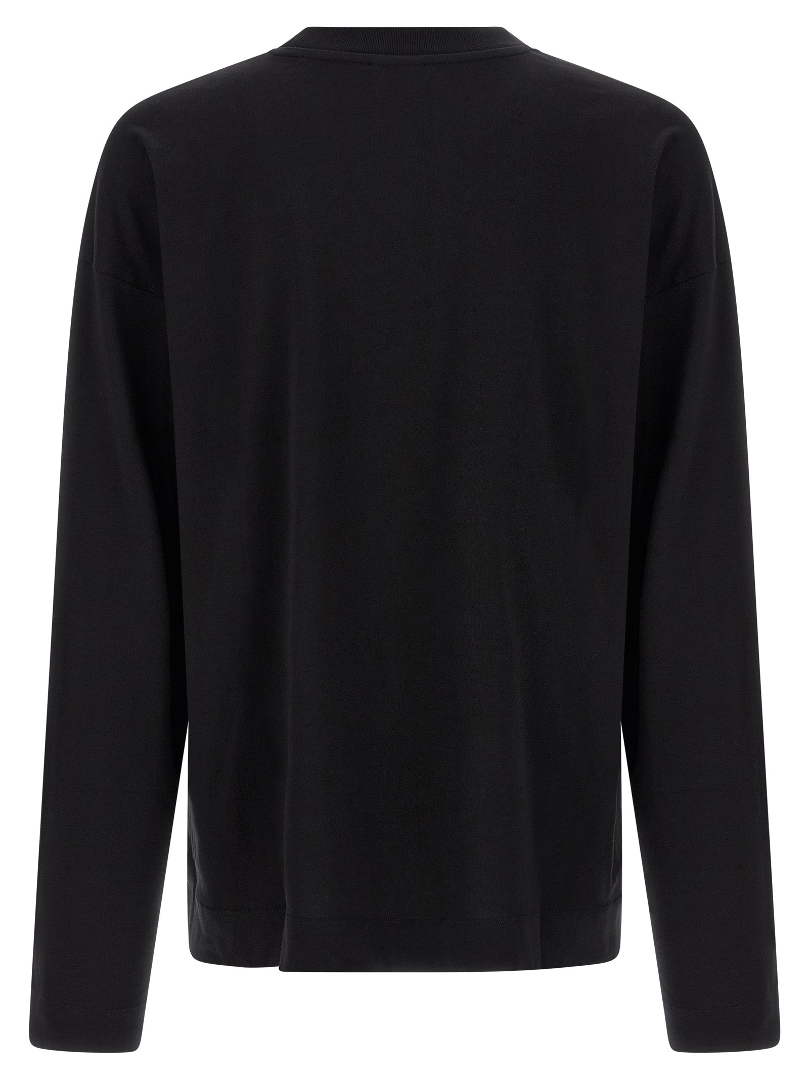 Dries Van Noten 100% cotton t-shirt in black — view 2