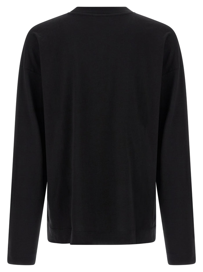 Dries Van Noten 100% cotton t-shirt in black — view 2