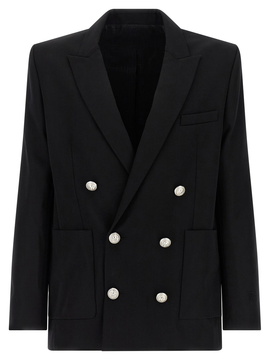 Balmain 100% Virgin Wool blazer in black