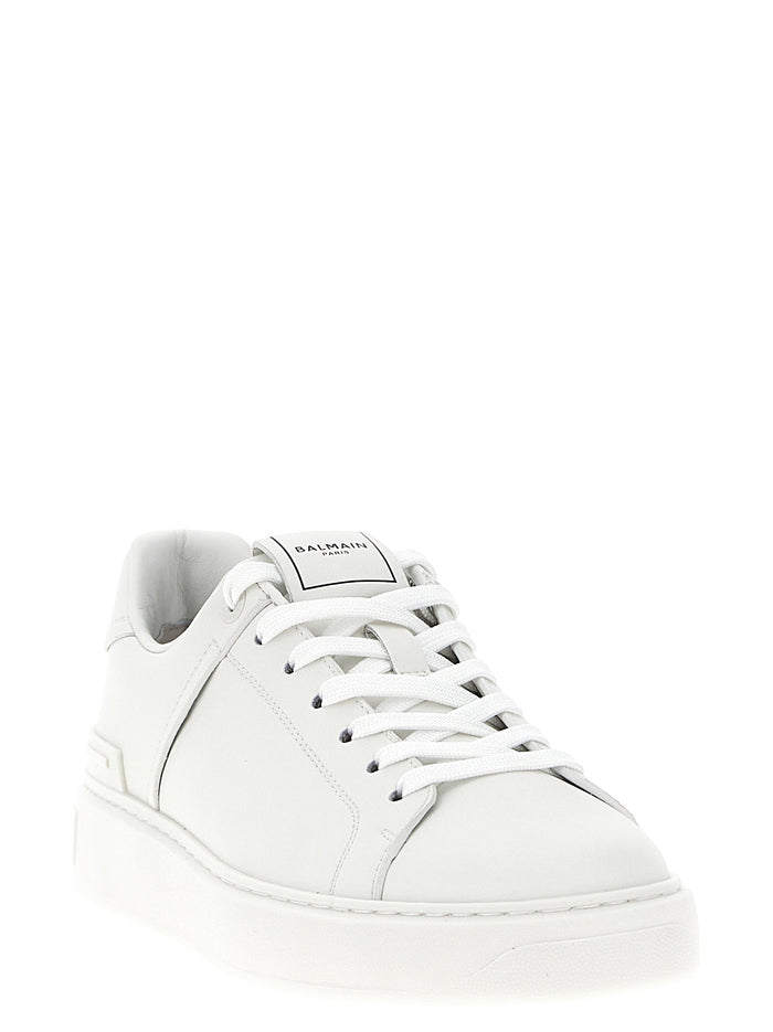 Balmain 100% Calfskin Leather sneaker in white — view 2