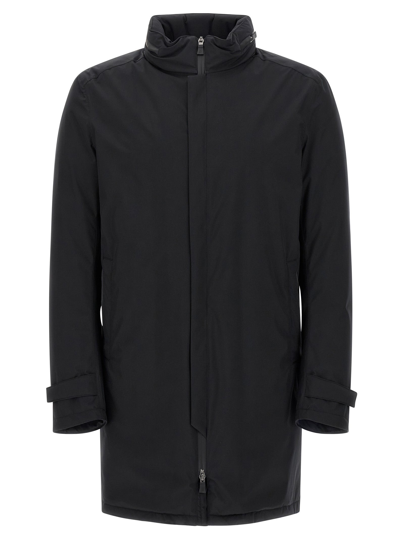 Herno 100% Polyester parka in black