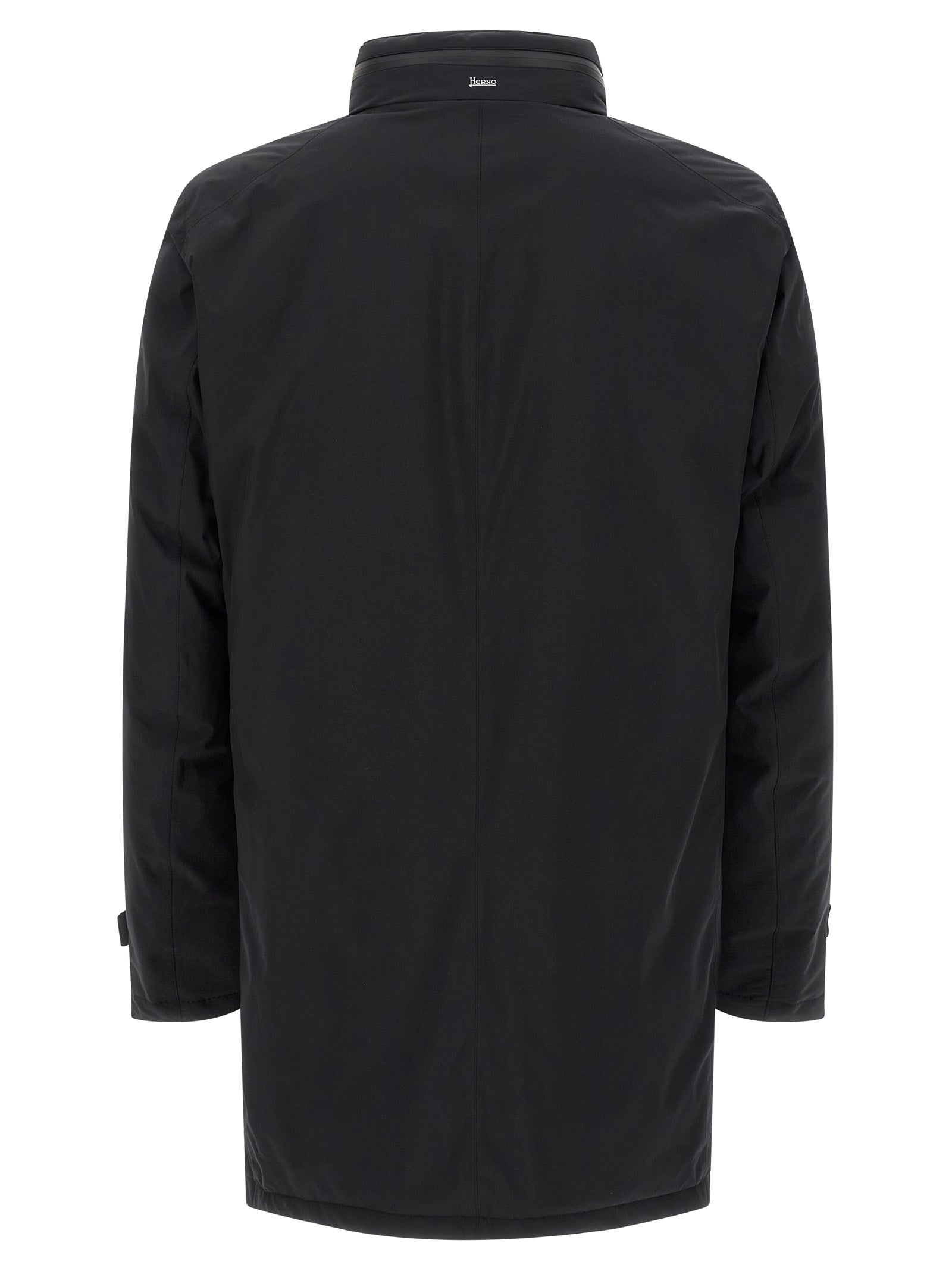 Herno 100% Polyester parka in black — view 2