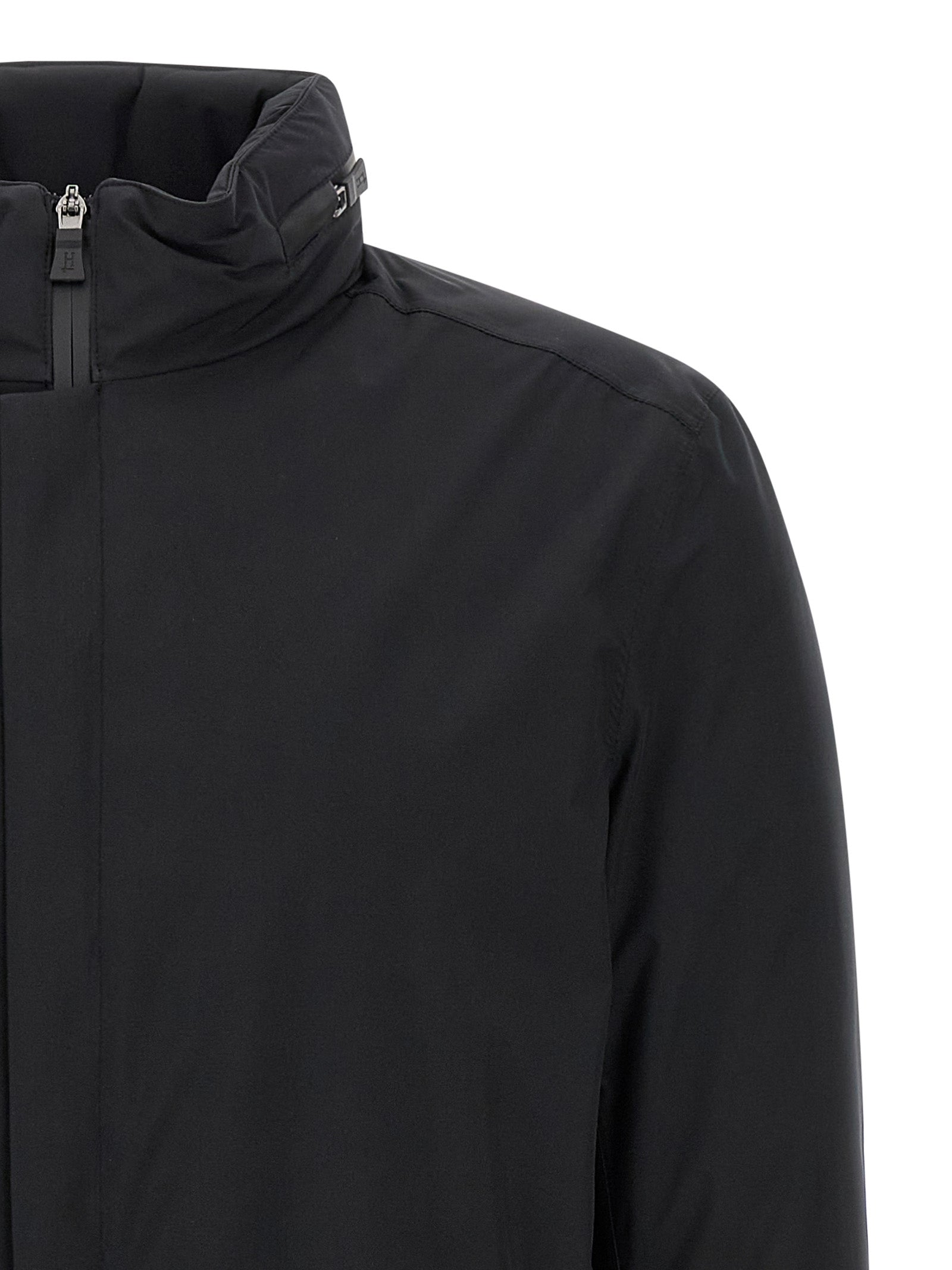 Herno 100% Polyester parka in black — view 3