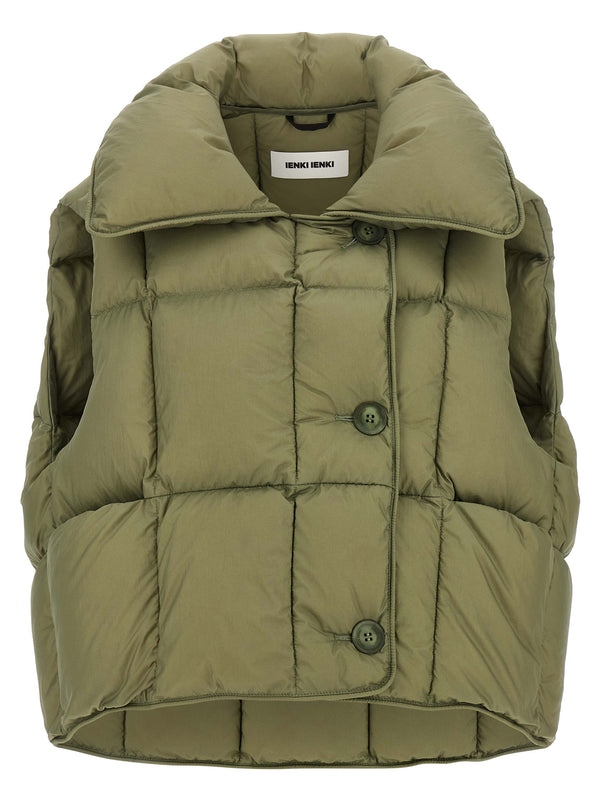 Ienki Ienki 100% nylon vest in green