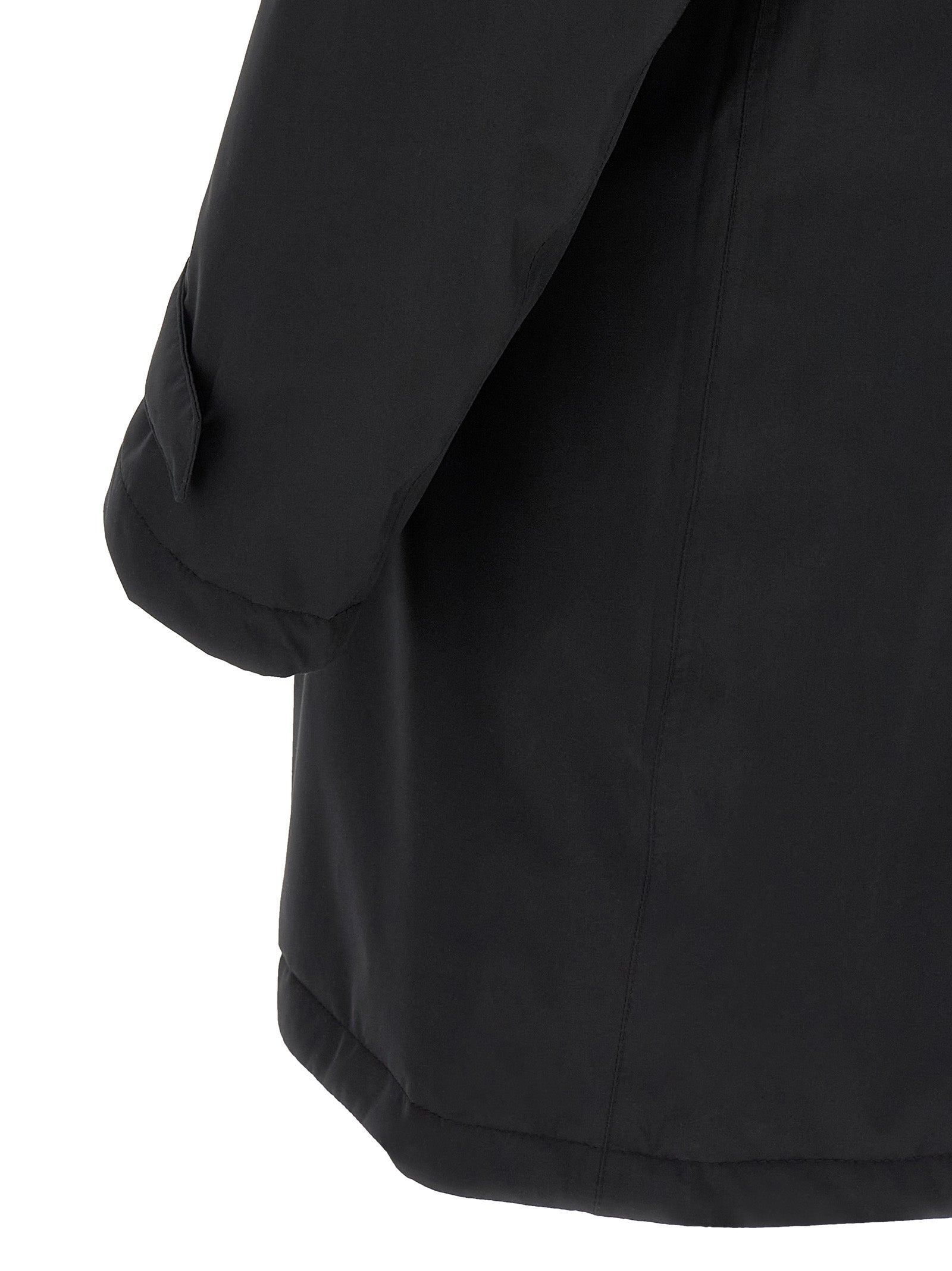 Herno 100% Polyester parka in black — view 4