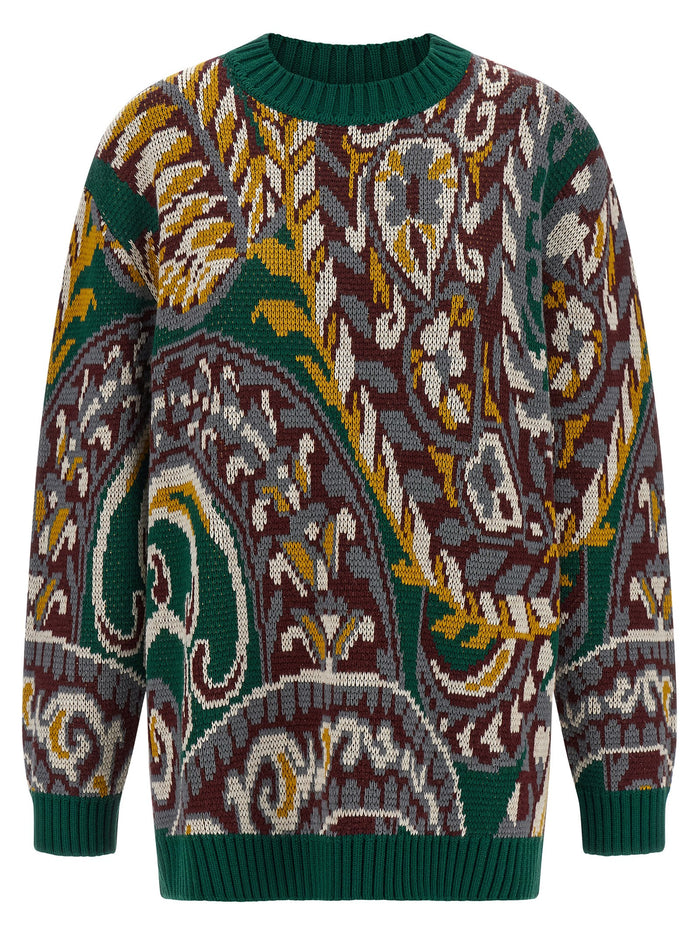 Etro 100% wool sweater in green