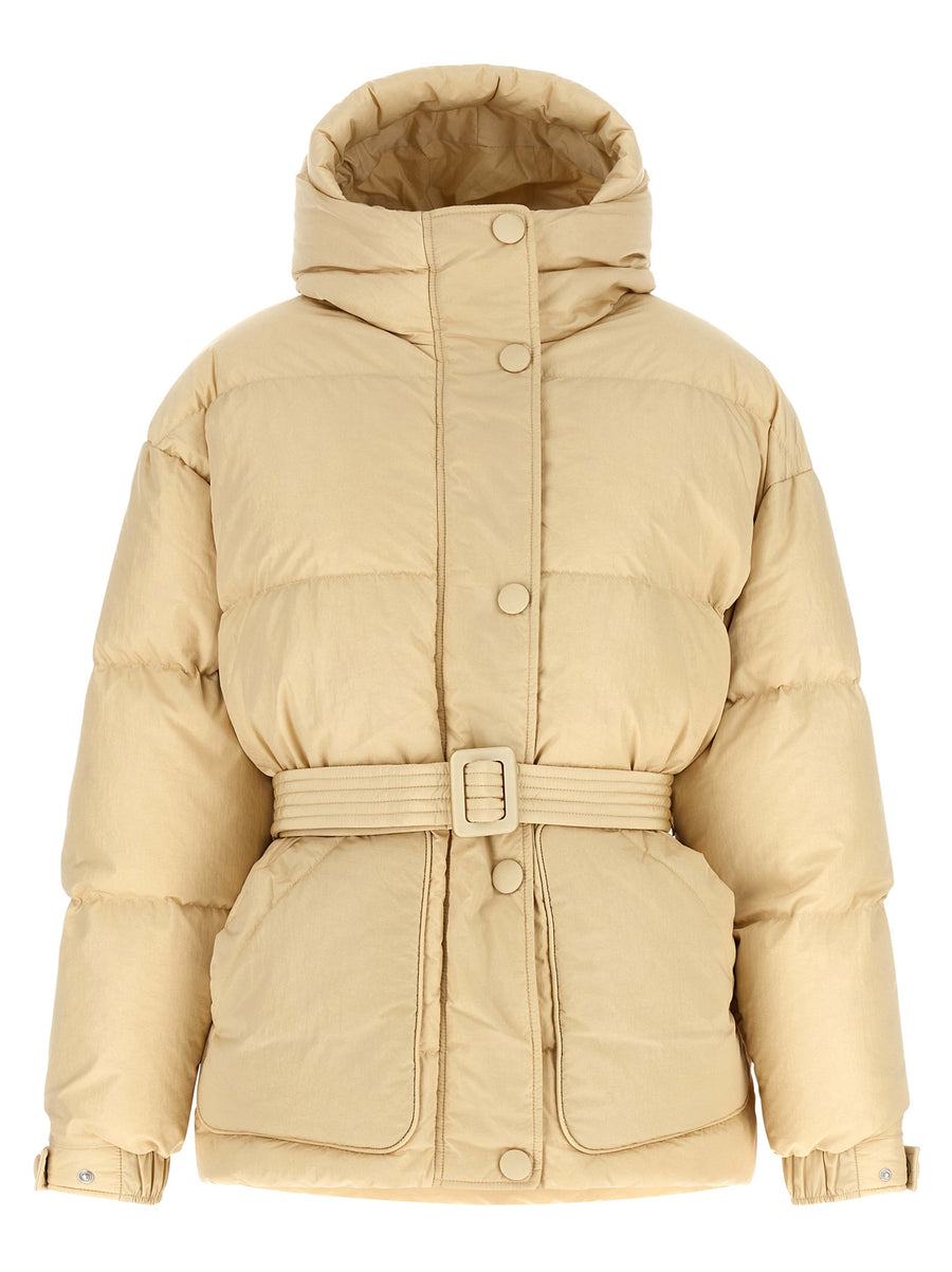 Ienki Ienki 100% Nylon shell down jacket in beige