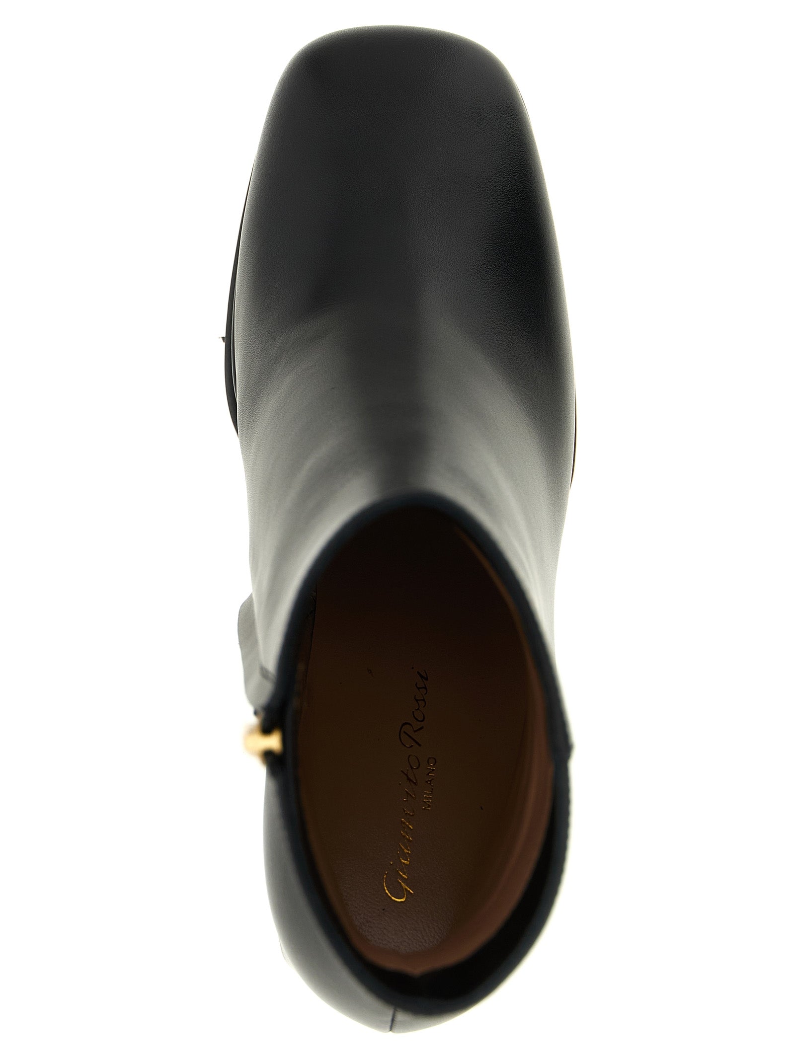 Gianvito Rossi 100% calfskin leather boot in black — view 4