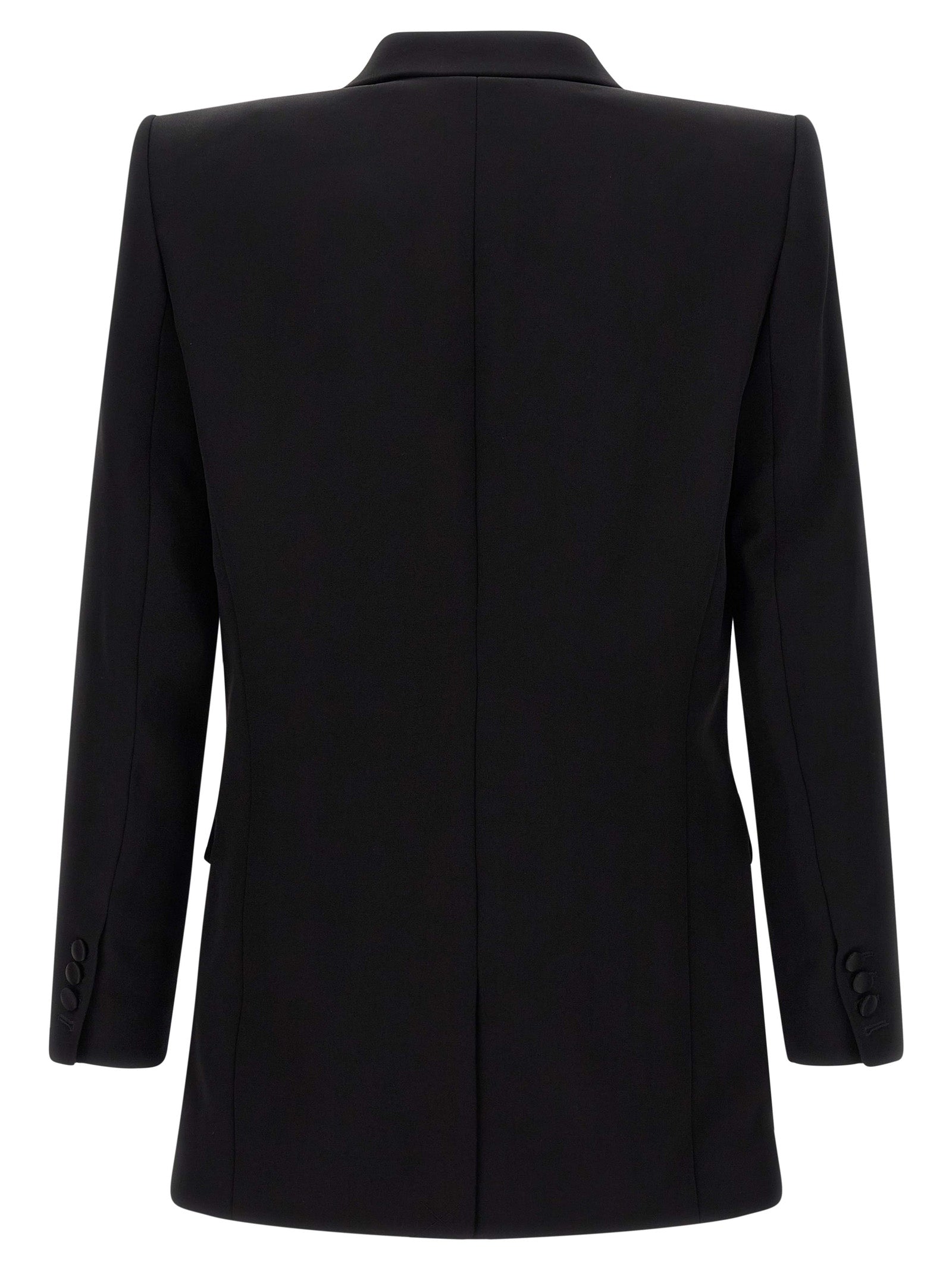 Balmain 100% viscose blazer in black — view 2
