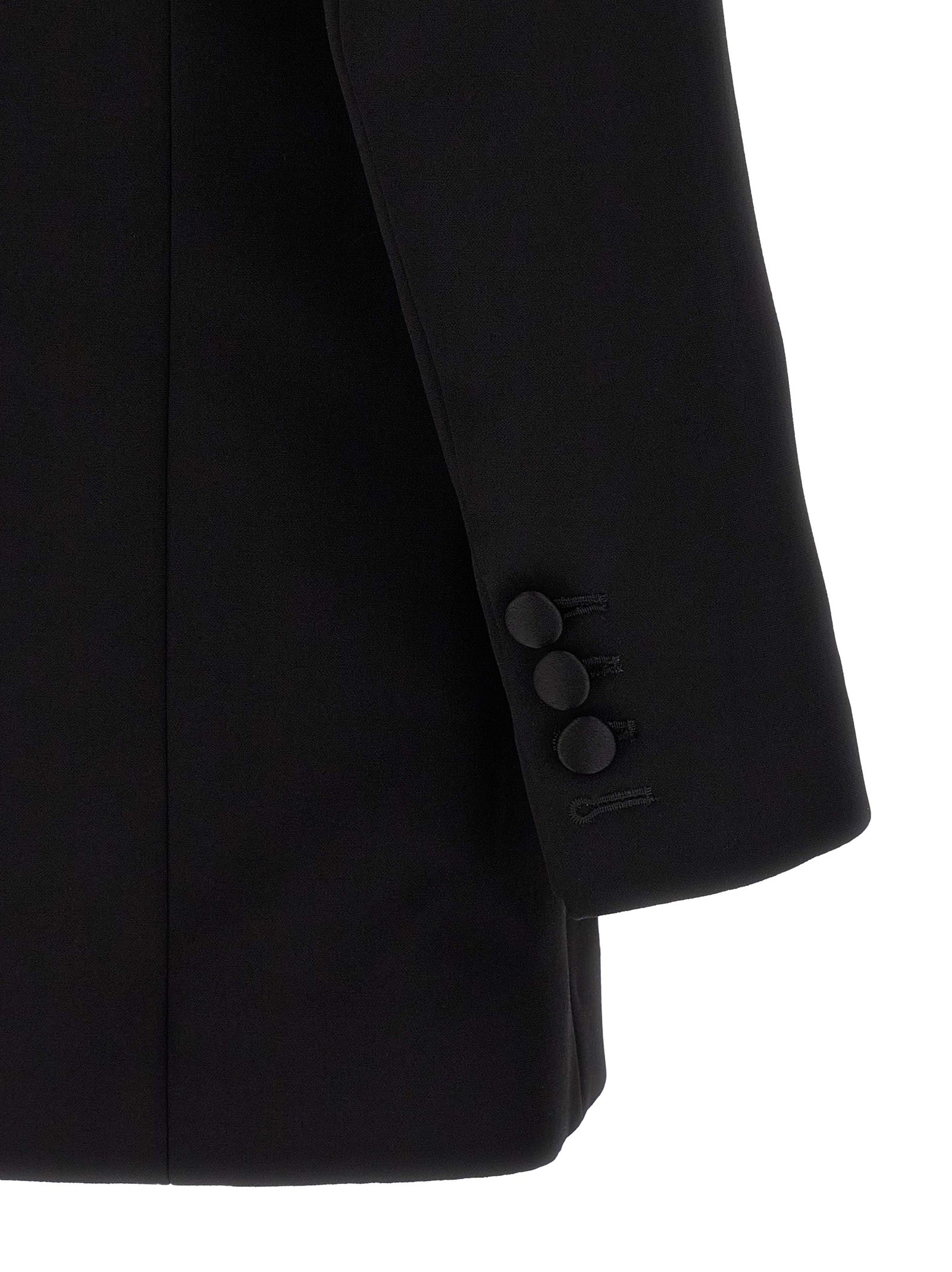 Balmain 100% viscose blazer in black — view 4