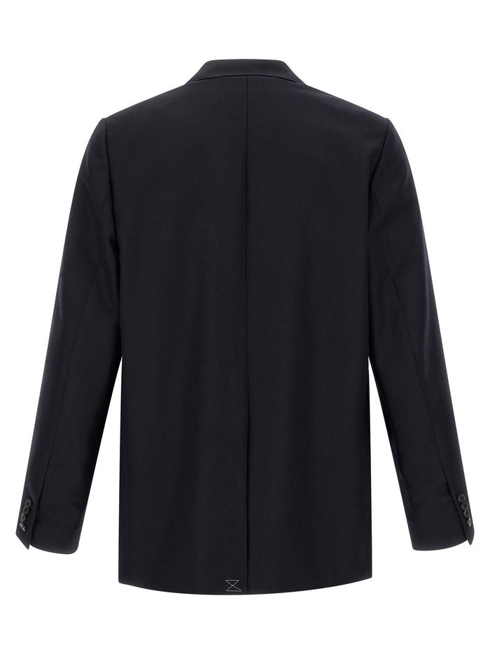 Dries Van Noten 100% Wool blazer in black — view 2