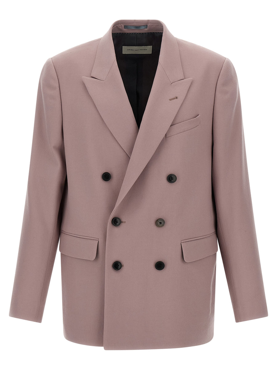 Dries Van Noten 100% wool blazer in purple