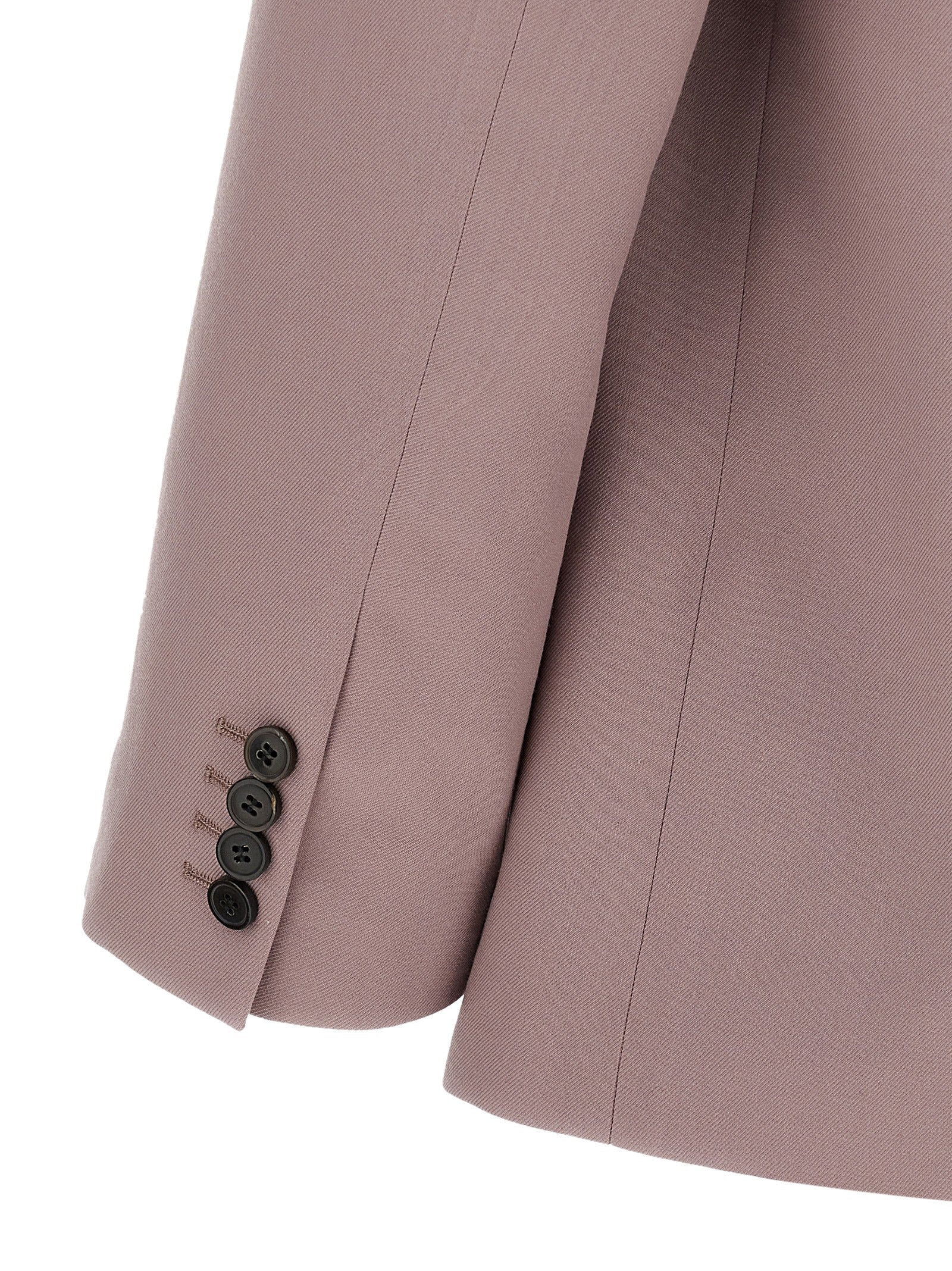 Dries Van Noten 100% wool blazer in purple — view 4