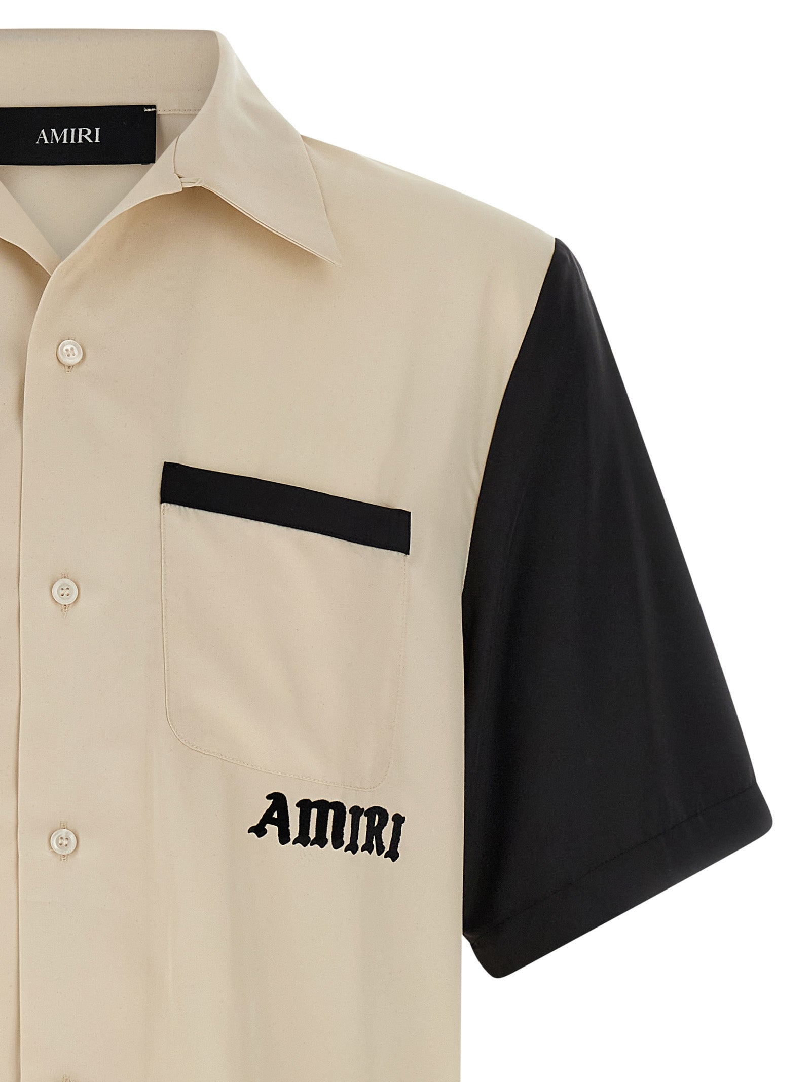 Amiri 60% modal shirt in beige — view 3