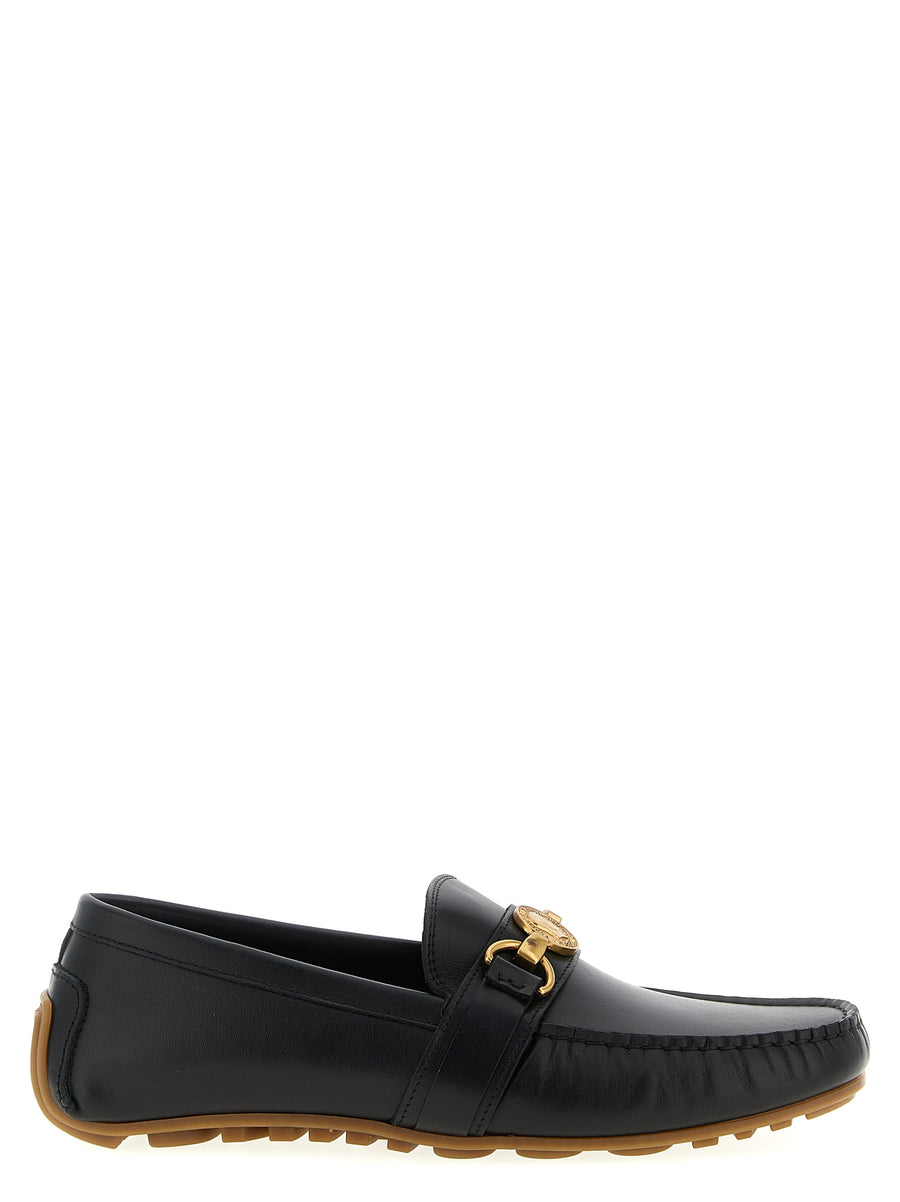 Moschino 100% leather loafer in black