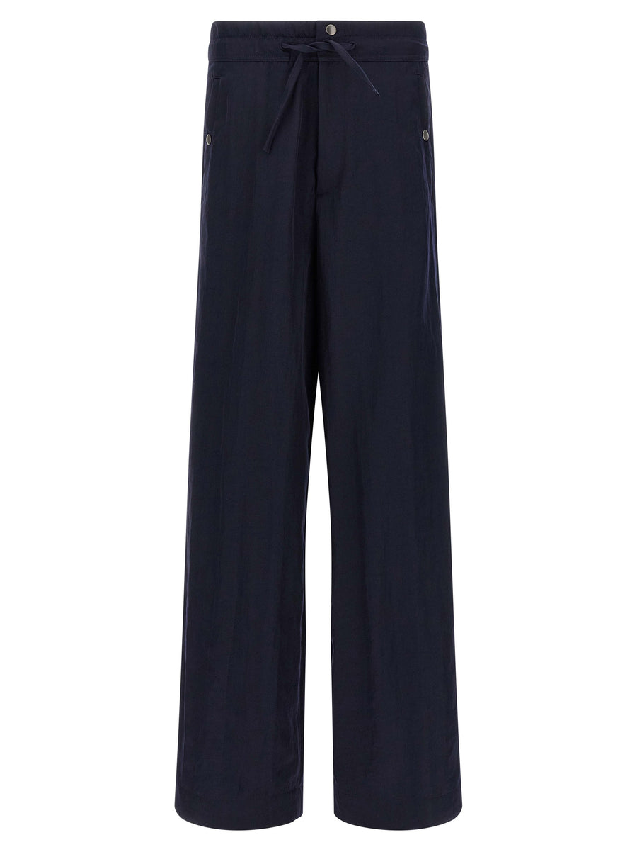 Dries Van Noten 100% nylon joggers in blue