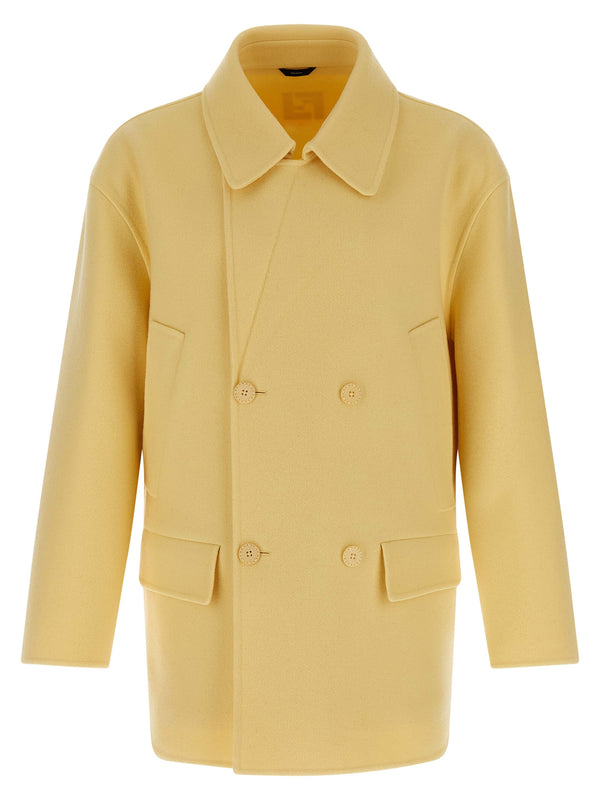 Fendi 100% Virgin Wool coat in yellow