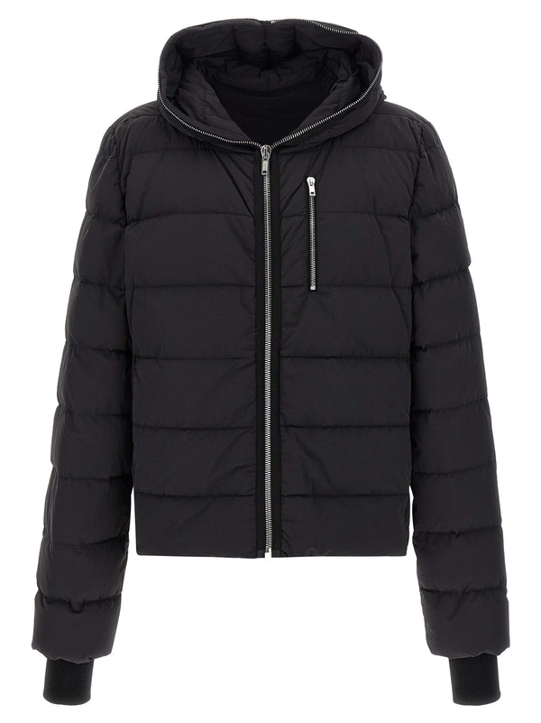Rick Owens 100% Nylon down jacket in black