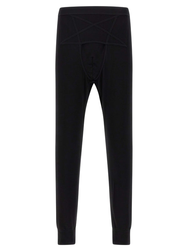 Rick Owens 48% alpaca wool leggings in black