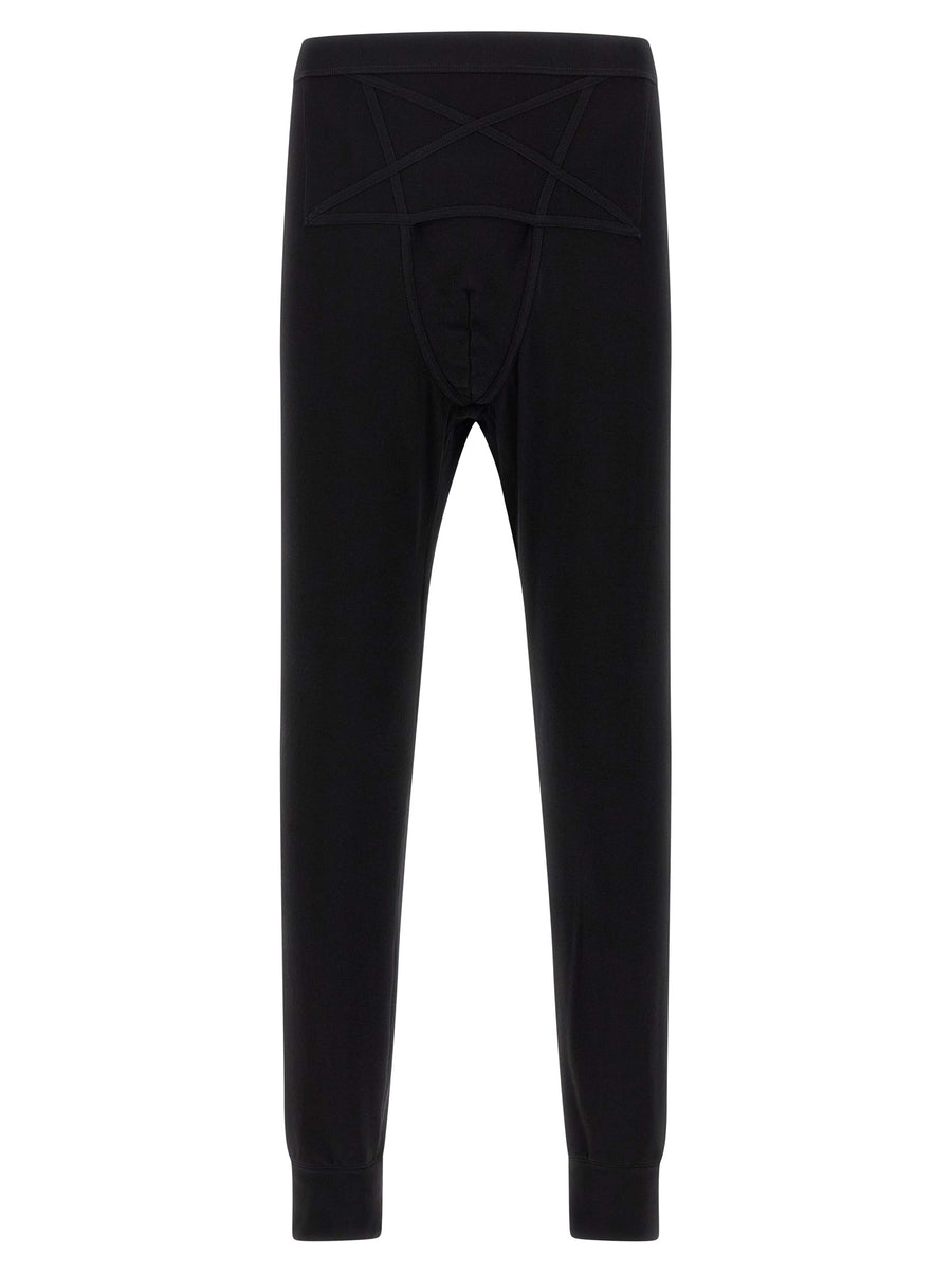 Rick Owens 48% alpaca wool leggings in black