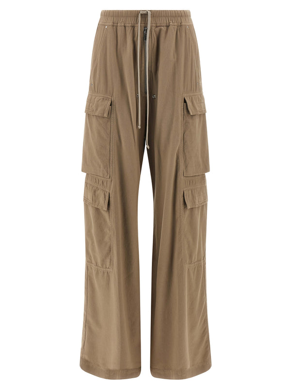 Drkshdw 100% cotton cargo pants in beige