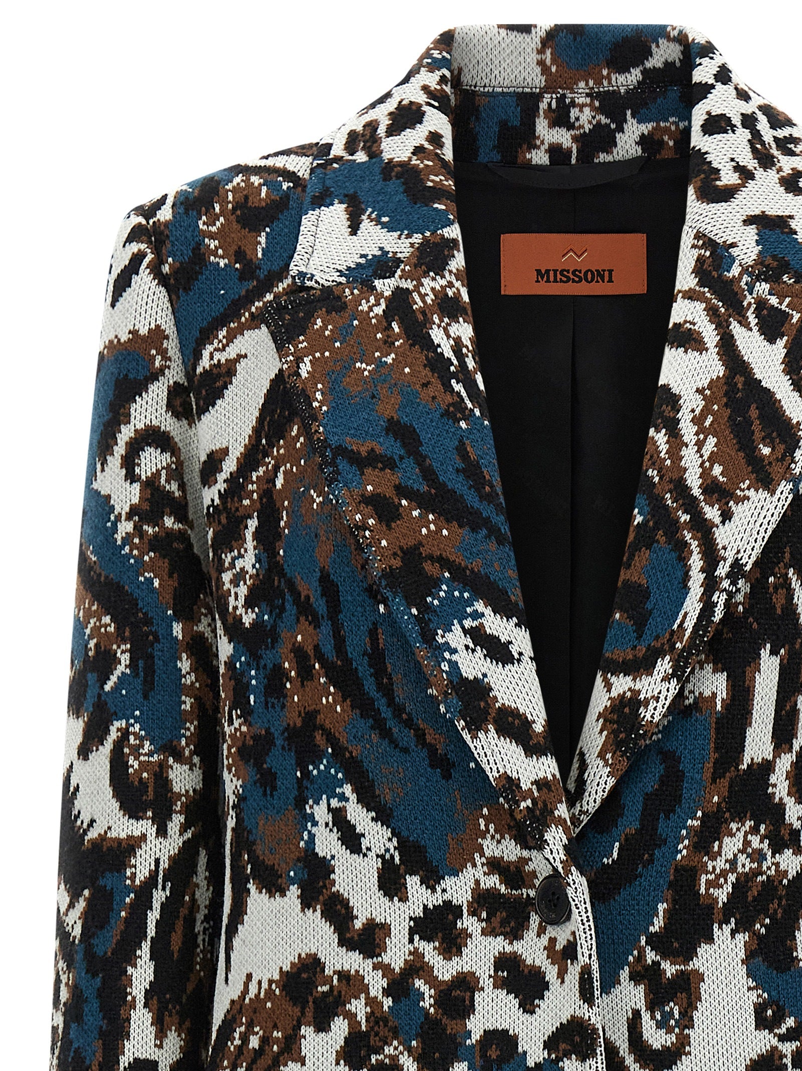 Missoni 71% Wool coat in multicolor — view 3