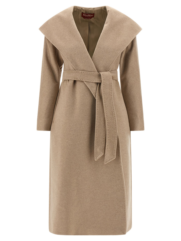Max Mara 100% Cashmere coat in beige