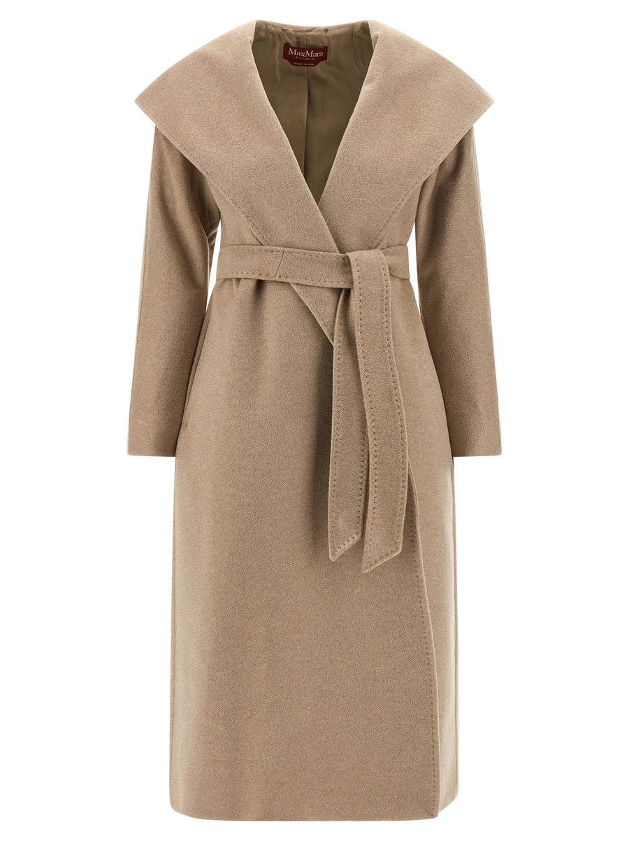 Max Mara 100% Cashmere coat in beige