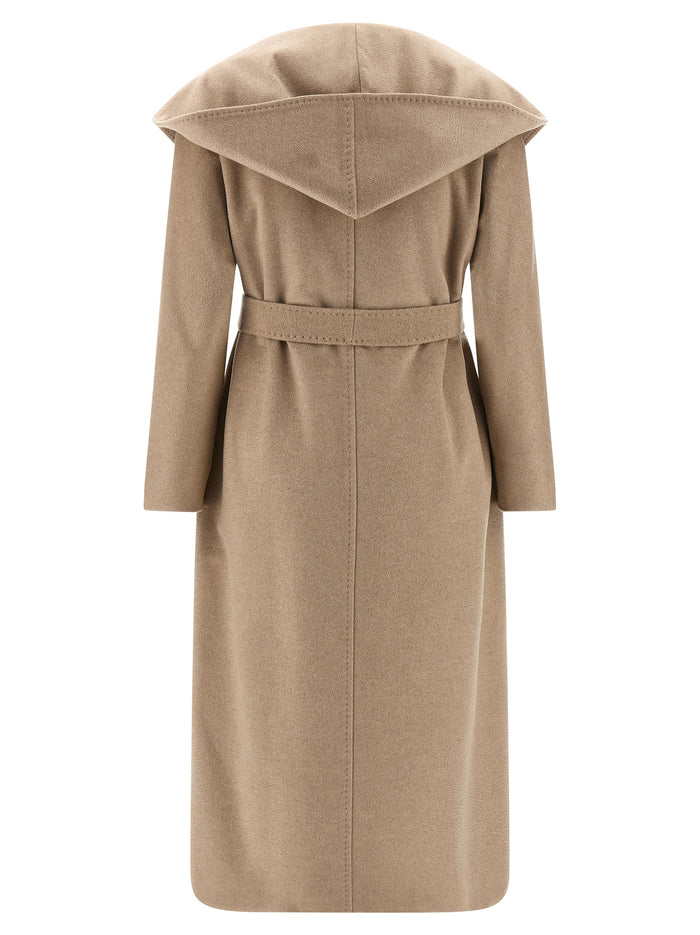 Max Mara 100% Cashmere coat in beige — view 2
