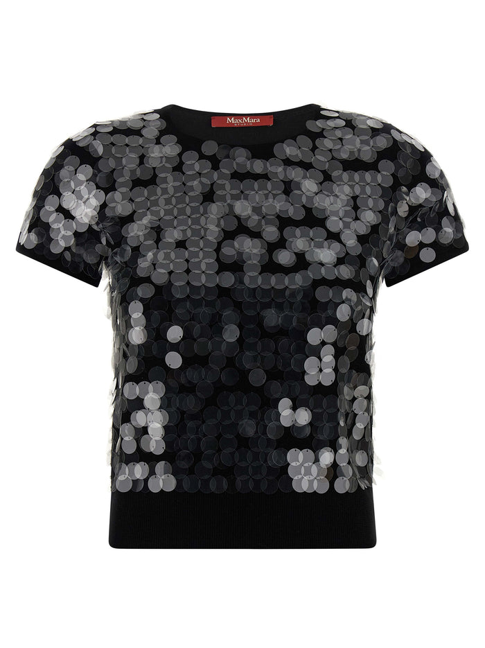 Max Mara 100% virgin wool blouse in black